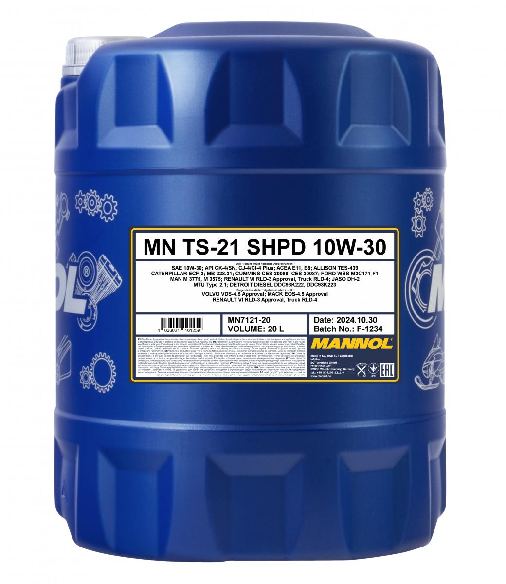 SCT - MANNOL MN7121-20 Mannol TS-21 10W-30 SHPD Λάδι κινητήρα