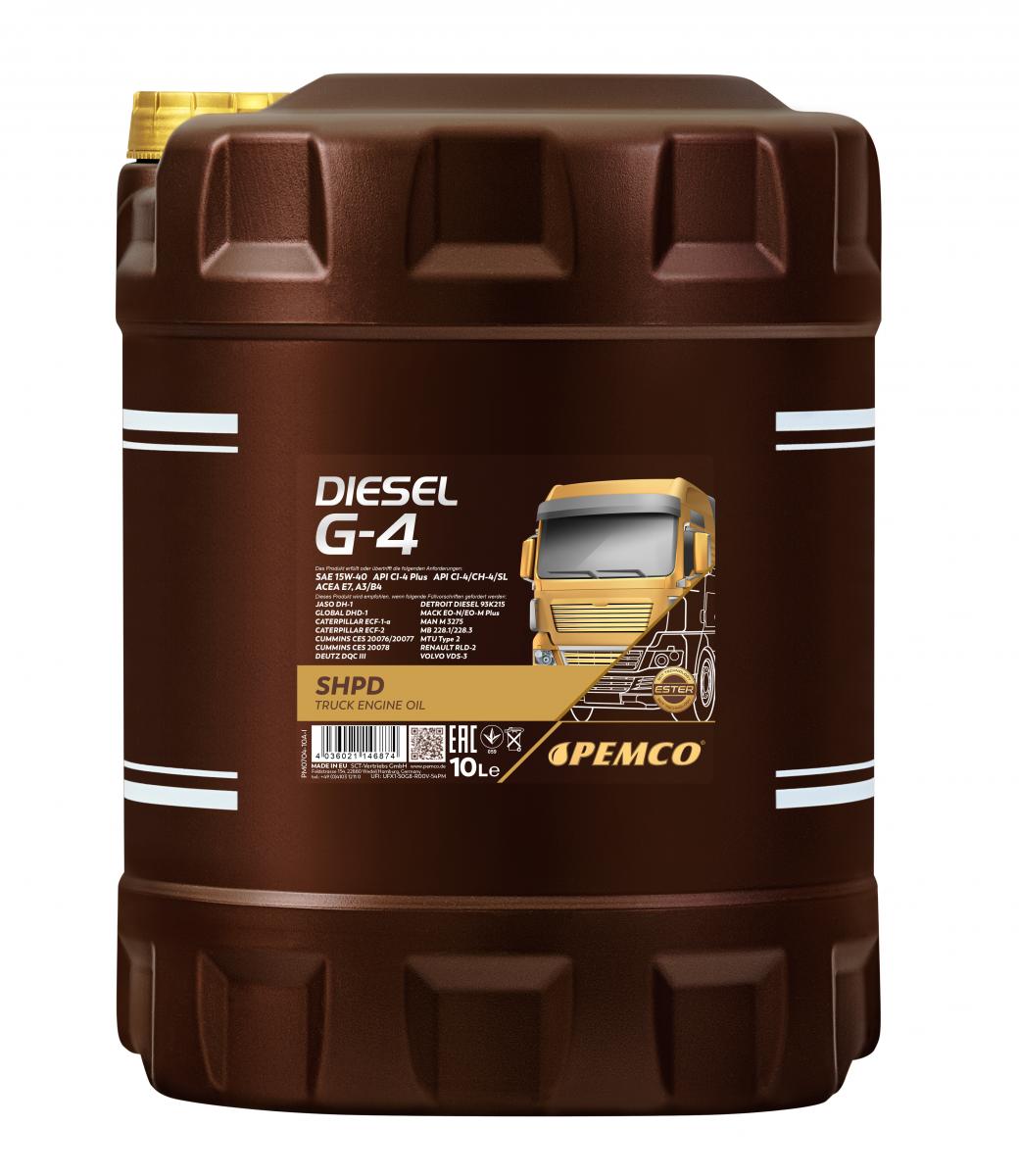 SCT - MANNOL PM0704-10 Pemco Diesel G-4 SHPD 15W-40 Λάδι κινητήρα