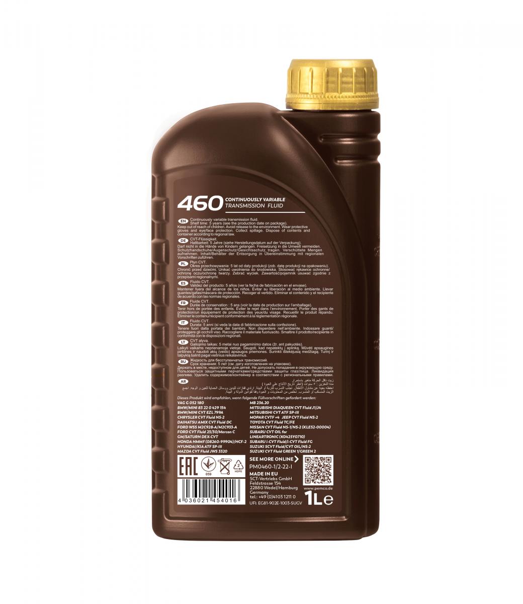 SCT - MANNOL PM0460-1 Pemco 460 CVT-Fluid Transmission Oil