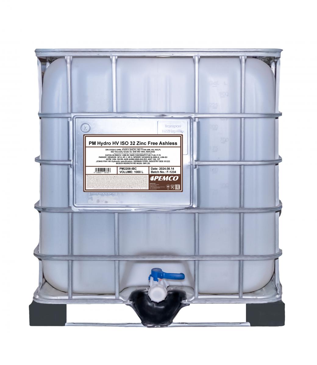 SCT - MANNOL PM2208-IBC Pemco Hydro HV ISO 32 Zinc Free Υδραυλ. λάδι