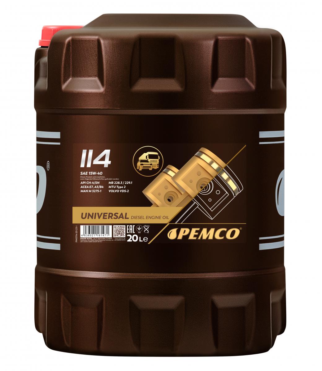 SCT - MANNOL PM0114-20 Pemco 114 15W-40 Λάδι κινητήρα