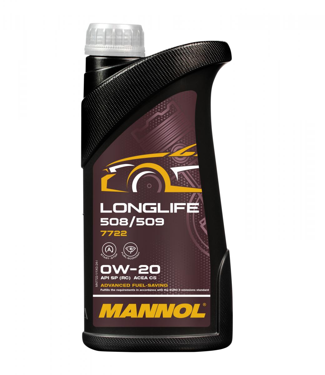 SCT - MANNOL MN7722-1 Mannol Longlife 508/509 0W-20 Λάδι κινητήρα