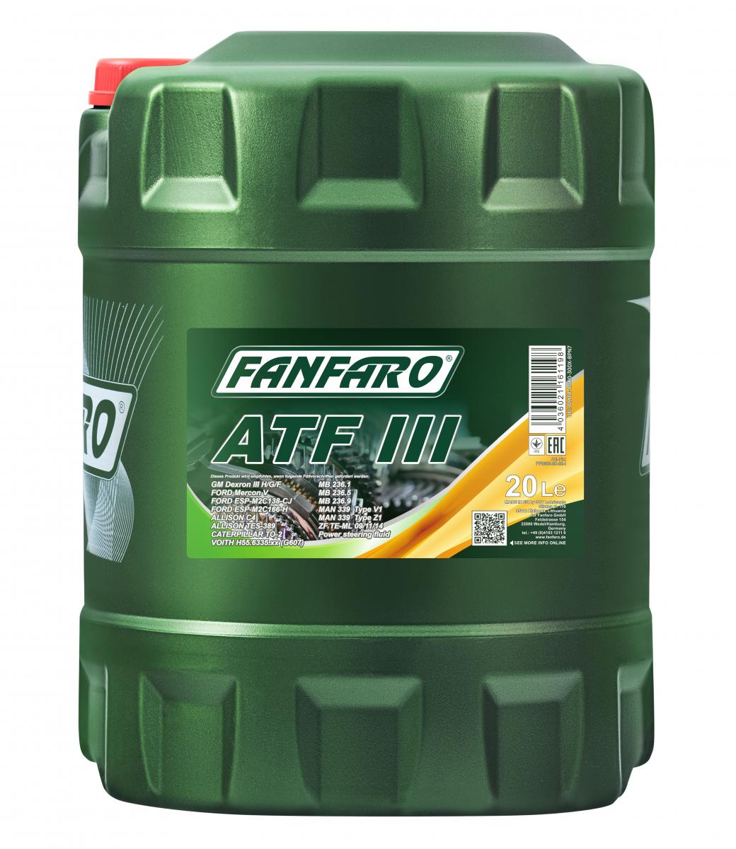 SCT - MANNOL FF8603-20 Fanfaro ATF III Olej do prevodovky
