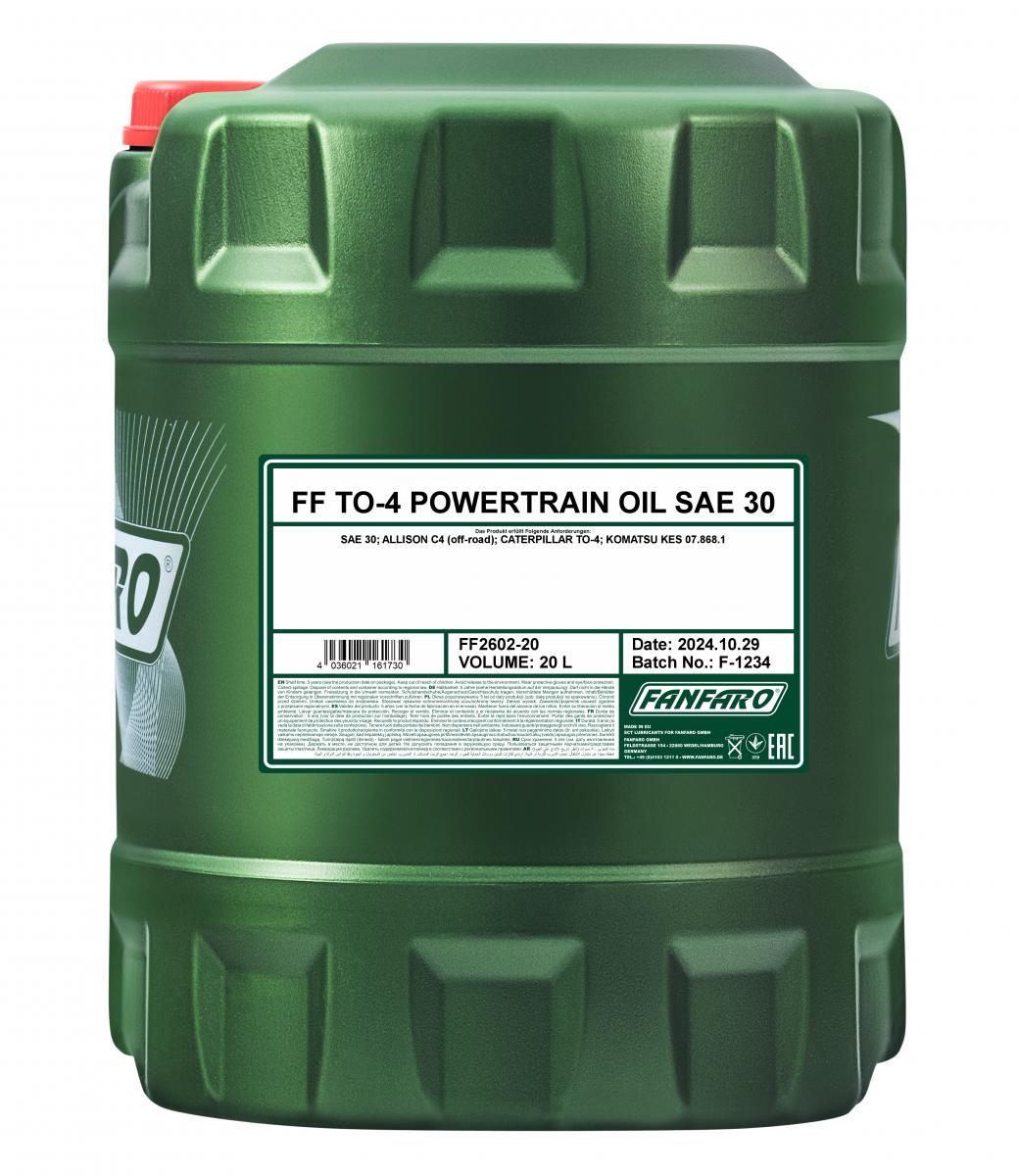 SCT - MANNOL FF2602 Fanfaro TO-4 Powertrain Oil SAE 30 Λάδι κινητήρα