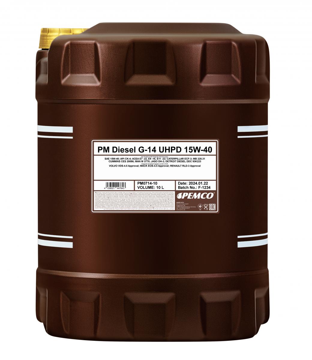 SCT - MANNOL PM0714 Pemco Diesel G-14 UHPD 15W-40 Λάδι κινητήρα for BUELL HARLEY-DAVIDSON HONDA HYUNDAI INFINITI ISUZU IVECO KIA