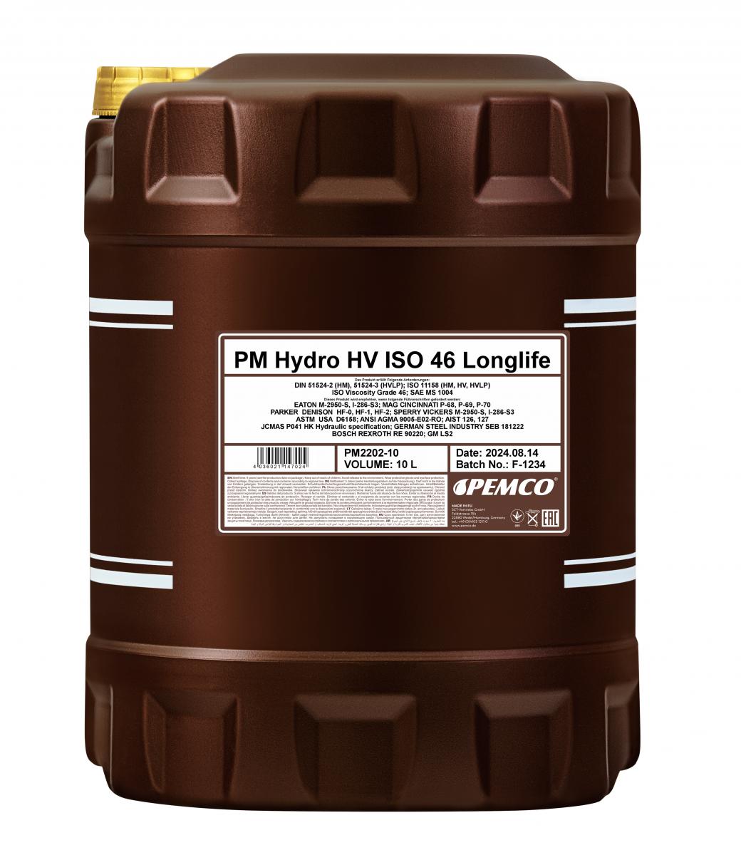 SCT - MANNOL PM2202 PEMCO Hydro HV ISO 46 LONGLIFE Υδραυλ. λάδι for DAIHATSU PIAGGIO