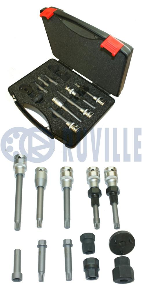 Monteringssats, styrrulle (flerspårsrem)