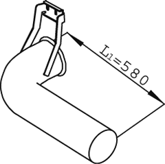 DINEX 68611 изпускателна тръба