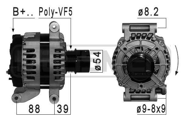 ERA 209112 Γεννήτρια for OPEL VAUXHALL