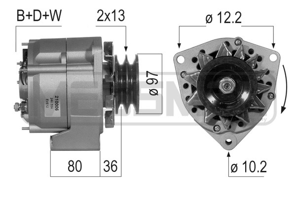 ERA 210006A Γεννήτρια for DAF MAN MERCEDES-BENZ PADANE