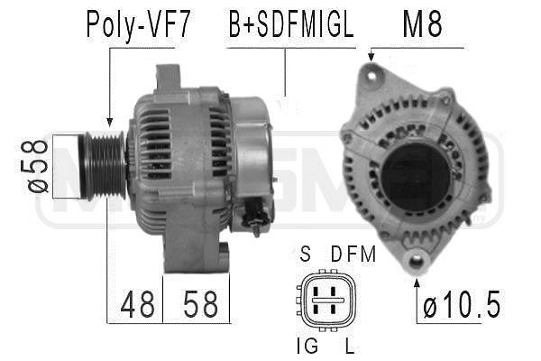 ERA 210577 Γεννήτρια for TOYOTA