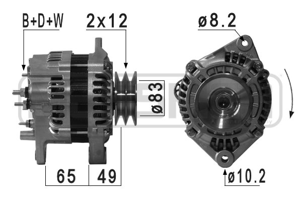 ERA 210904 Γεννήτρια for RENAULT TRUCKS