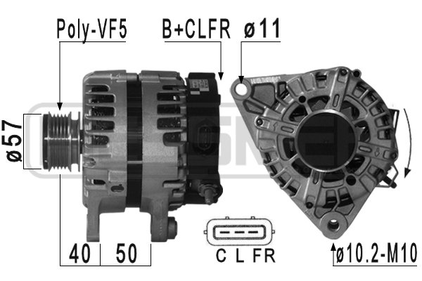 ERA 210942 Γεννήτρια for HYUNDAI KIA