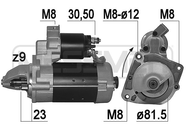 ERA 220033R Μίζα for CITROËN FIAT PEUGEOT SANTANA