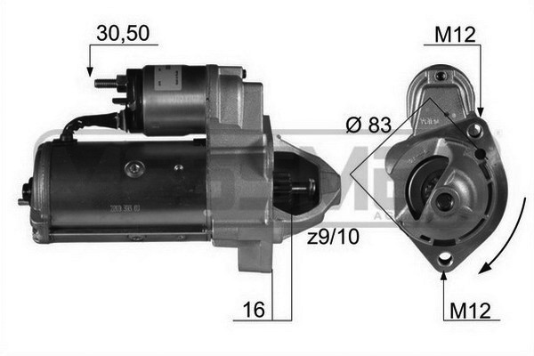 ERA 220037 Starter for AUDI SKODA VW