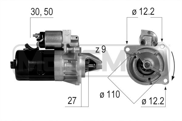 ERA 220038A Μίζα for OPEL RENAULT RENAULT TRUCKS VAUXHALL