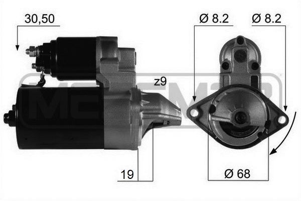 ERA 220058A Starter for CHEVROLET DAEWOO OPEL VAUXHALL