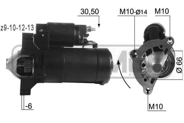 ERA 220074R Μίζα for CITROËN CITROËN (DF-PSA) DS FIAT LANCIA PEUGEOT TOYOTA