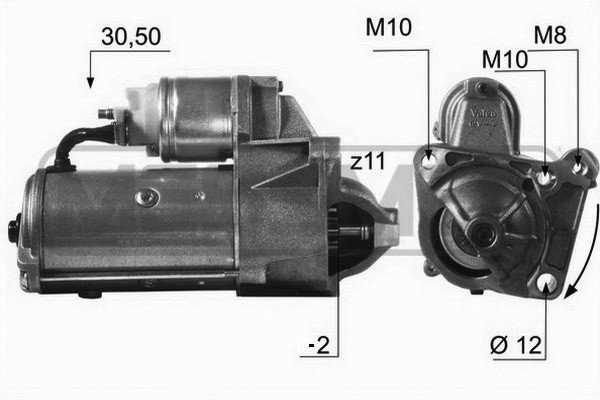 ERA 220107 Μίζα for NISSAN OPEL RENAULT VAUXHALL