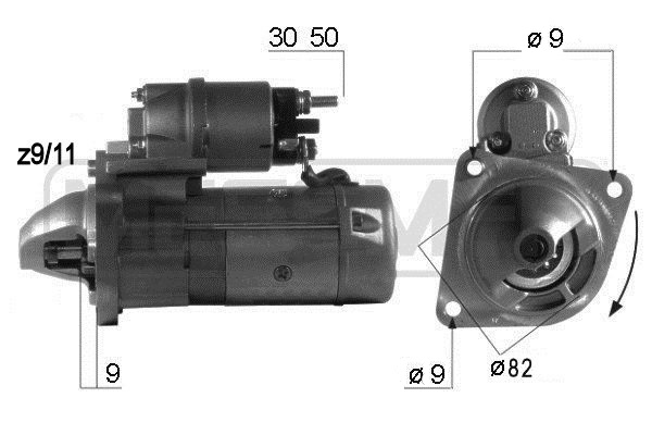 ERA 220155A Starter for FIAT