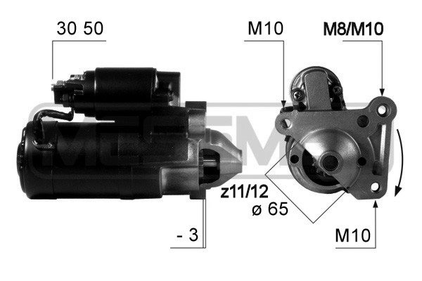 ERA 220458R Μίζα for DACIA RENAULT
