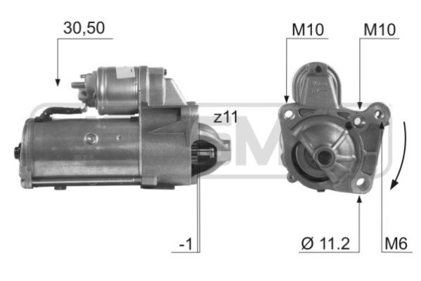 ERA 220478 Μίζα for MITSUBISHI VOLVO