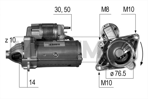 ERA 220529 Μίζα for MERCEDES-BENZ NISSAN OPEL RENAULT VAUXHALL