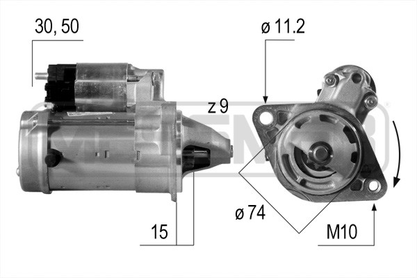 ERA 220542A Starter for TOYOTA