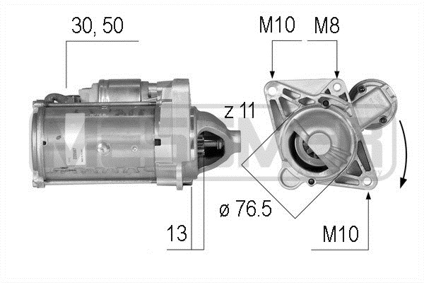 ERA 220587 Μίζα for MERCEDES-BENZ NISSAN OPEL RENAULT VAUXHALL