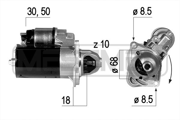 ERA 220650 Starter for CHEVROLET OPEL TOYOTA VAUXHALL