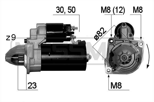ERA 220663A Μίζα for CITROËN FIAT PEUGEOT