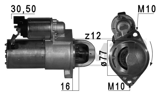 ERA 220743 Starter for HYUNDAI KIA