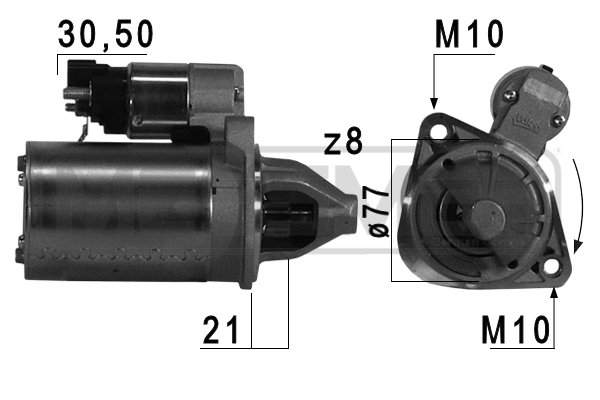 ERA 220744 Μίζα for HYUNDAI KIA