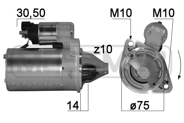 ERA 220780 Starter for HYUNDAI KIA