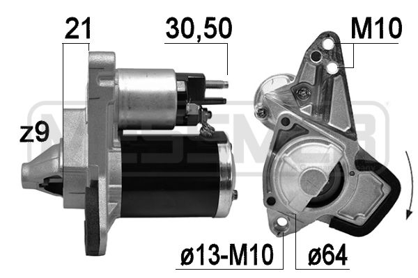 ERA 220790 Starter for DACIA MERCEDES-BENZ RENAULT SMART