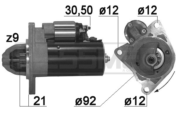 ERA 220883A Μίζα for CARBODIES LAND ROVER MERCEDES-BENZ