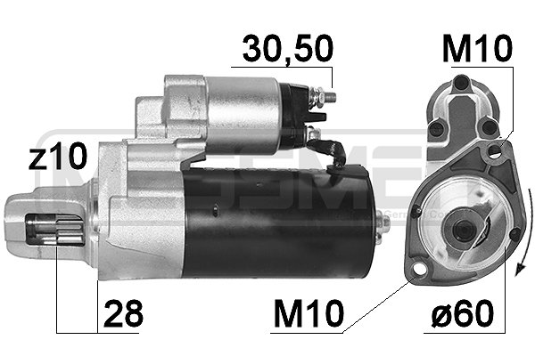 ERA 220949A Starter for CHRYSLER JEEP MAYBACH MERCEDES-BENZ
