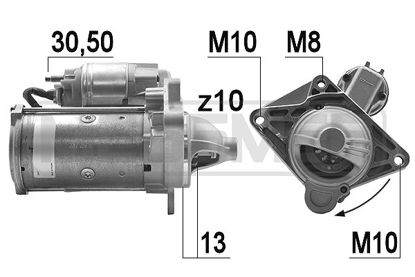 ERA 220980 Μίζα for NISSAN OPEL RENAULT VAUXHALL