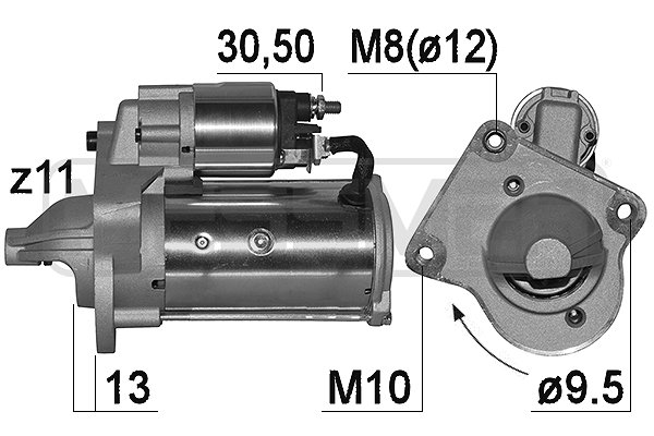ERA 221011A Μίζα for FORD VOLVO