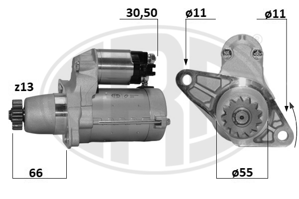 ERA 221062A Starter for LEXUS TOYOTA