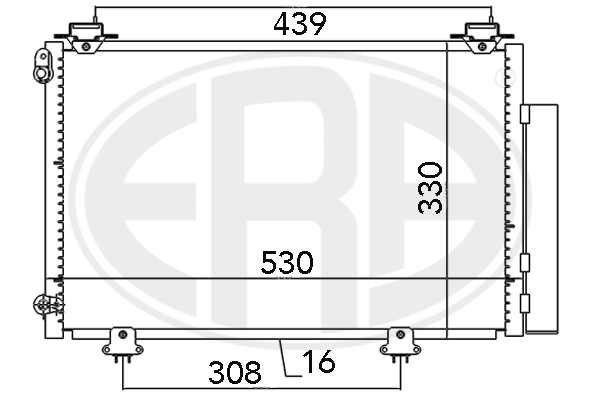 ERA 667041 Συμπυκνωτής, σύστ. κλιματισμού for TOYOTA