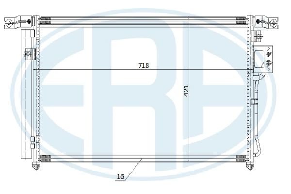 ERA 667267 Συμπυκνωτής, σύστ. κλιματισμού for HYUNDAI