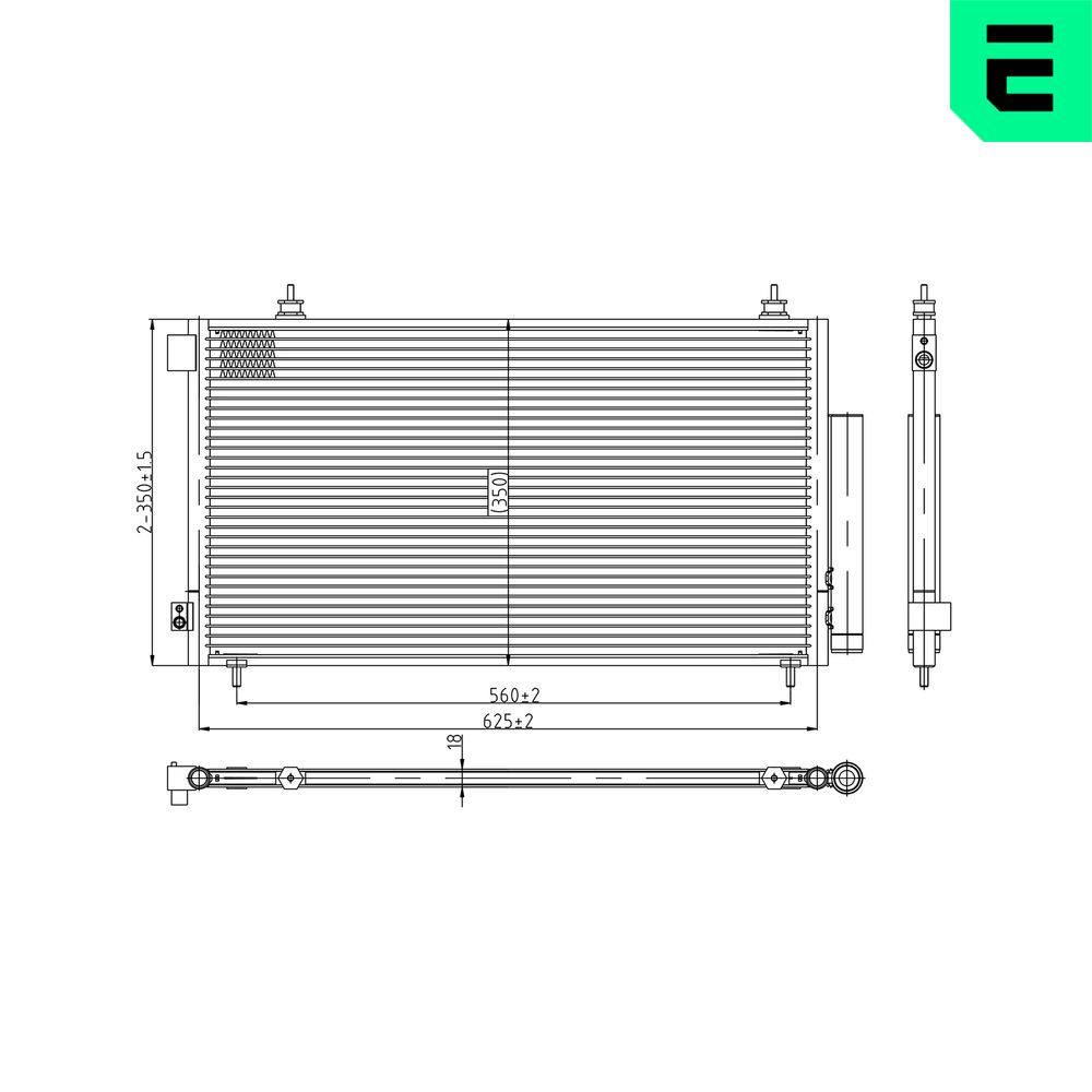 ERA 667511 Συμπυκνωτής, σύστ. κλιματισμού for TOYOTA