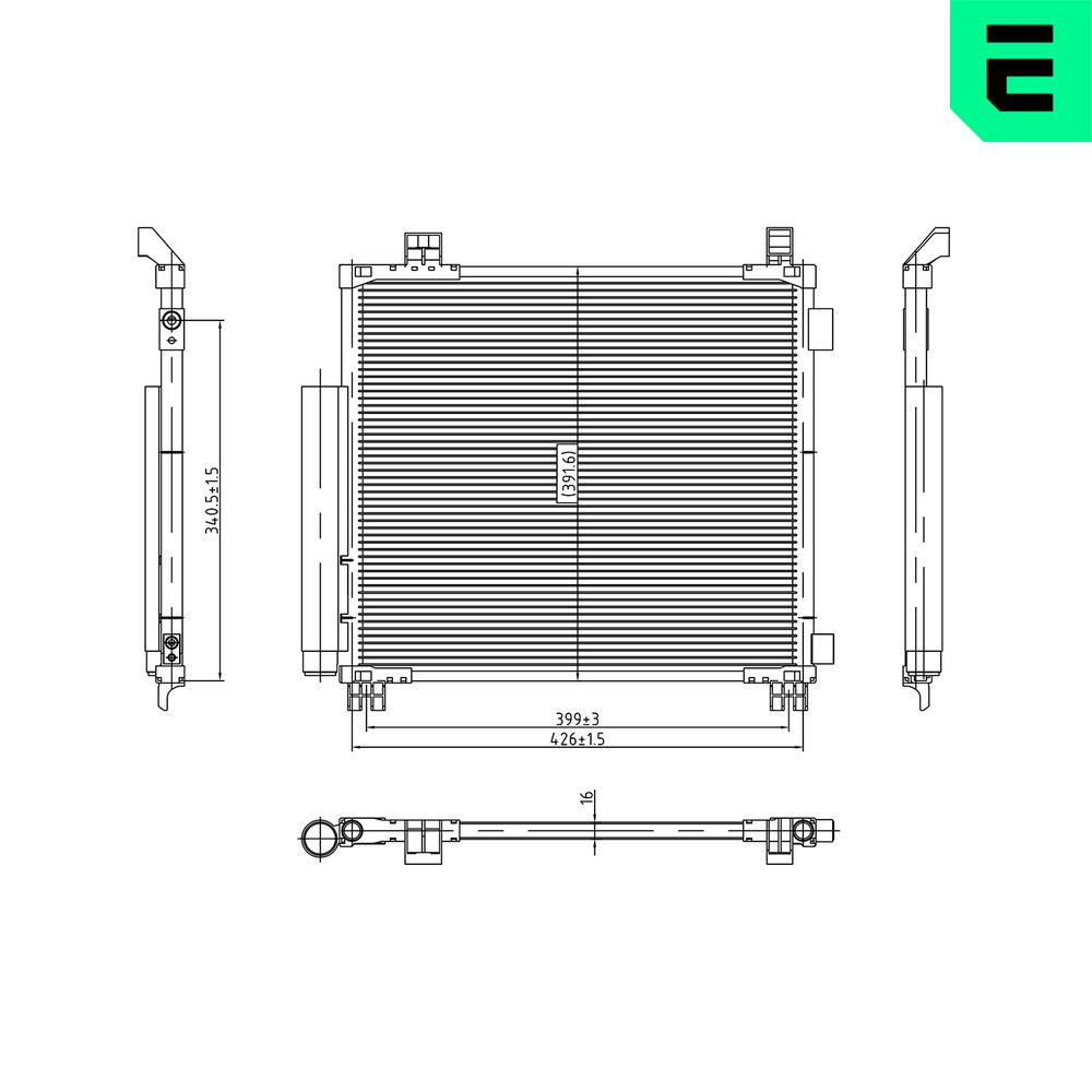 ERA 667512 Συμπυκνωτής, σύστ. κλιματισμού for ASTON MARTIN TOYOTA