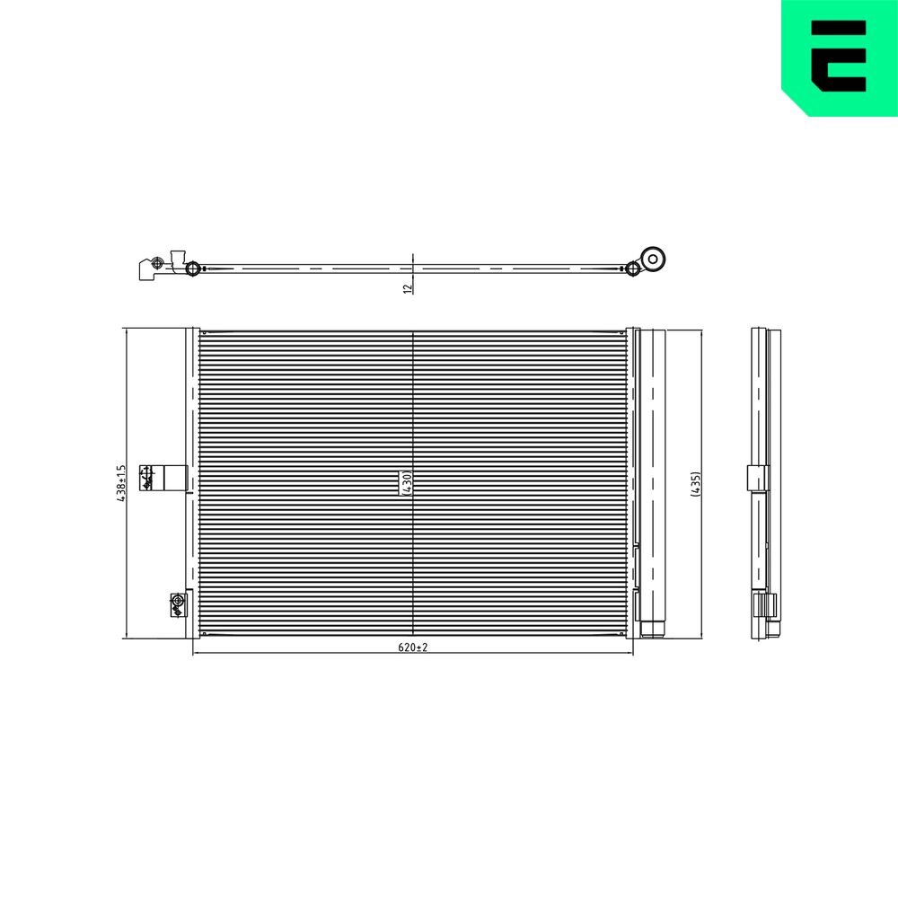 ERA 667513 Συμπυκνωτής, σύστ. κλιματισμού for MERCEDES-BENZ