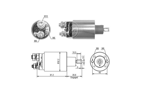 ERA ZM1484 Solenoid Switch, starter