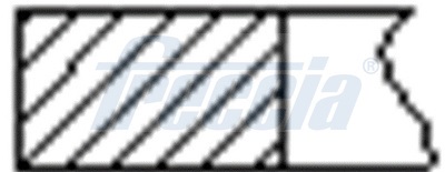 FRECCIA FR10-350600 dugattyúgyűrű-készlet
