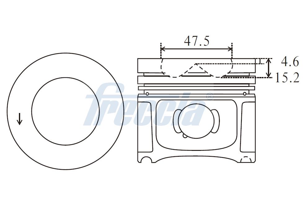 FRECCIA FP23-100150 Piston for BMW