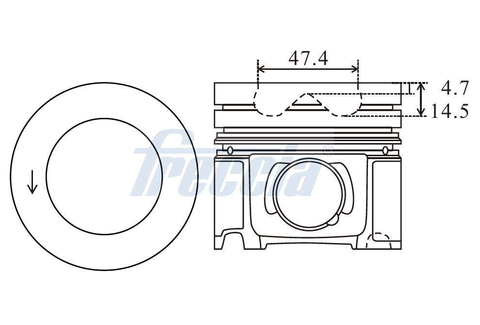 FRECCIA FP23-100200 Πιστόνι for BMW MINI