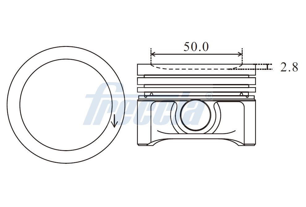FRECCIA FP23-100525 Piston for SMART